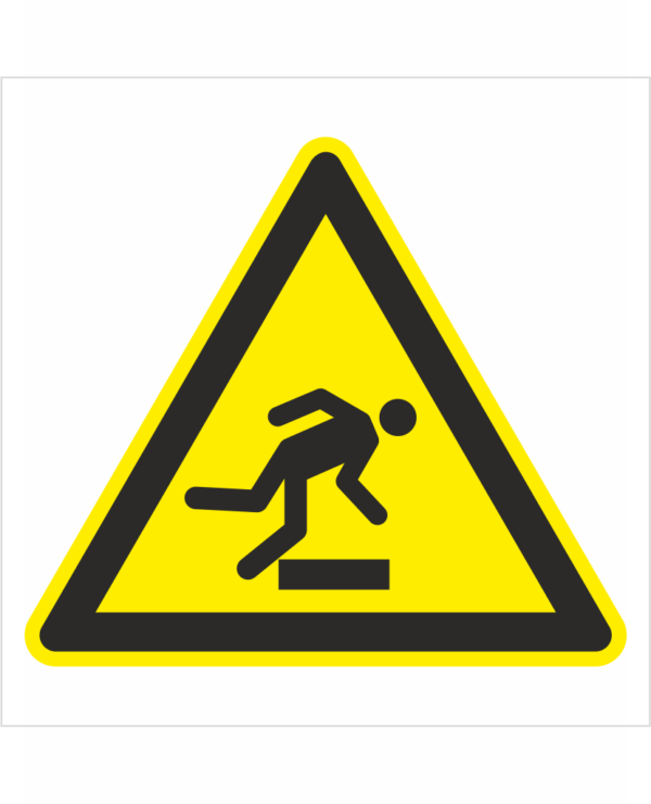 Výstražná bezpečnostná značka - Symbol bez textu: Nebezpečenstvo zakopnutia