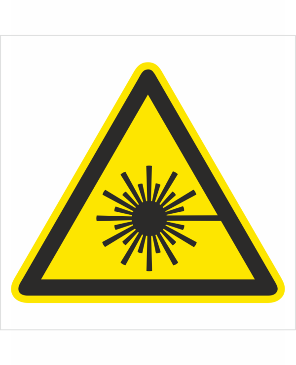 Výstražná bezpečnostná značka - Symbol bez textu: Nebezpečné laserové žiarenie