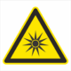 Výstražná bezpečnostná značka - Symbol bez textu: Nebezpečné optické žiarenie
