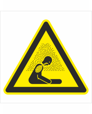 Výstražná bezpečnostná značka - Symbol bez textu: Nebezpečenstvo udusenia