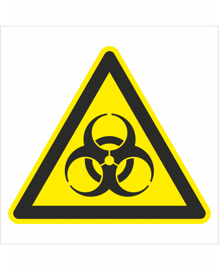 Výstražná bezpečnostná značka - Symbol bez textu: Biohazard – Biologické riziko