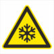 Výstražná bezpečnostná značka - Symbol bez textu: Varovanie pred nízkou teplotou/mrazom