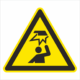Výstražná bezpečnostná značka - Symbol bez textu: POZOR na prekážku v oblasti hlavy