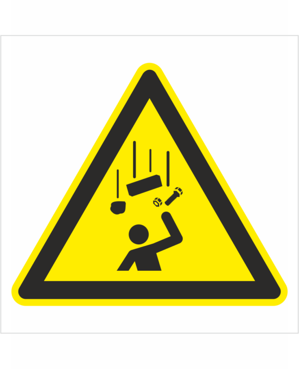 Výstražná bezpečnostná značka - Symbol bez textu: POZOR na padajúce predmety