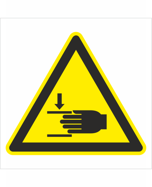 Výstražná bezpečnostná značka - Symbol bez textu: Nebezpečenstvo poranenia ruky