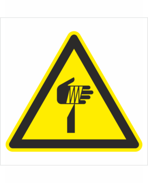 Výstražná bezpečnostná značka - Symbol bez textu: Nebezpečenstvo špicatý predmet
