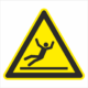 Výstražná bezpečnostná značka - Symbol bez textu: Nebezpečenstvo pošmyknutia