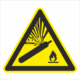 Výstražná bezpečnostná značka - Symbol bez textu: POZOR láhve se stačeným plynem