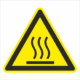 Výstražná bezpečnostná značka - Symbol bez textu: POZOR horký povrch
