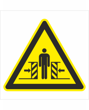 Výstražná bezpečnostná značka - Symbol bez textu: Nebezpečenstvo rozdrvenia