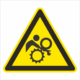 Výstražná bezpečnostná značka - Symbol bez textu: Nebezpečenstvo vtiahnutia ruky