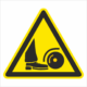 Výstražná bezpečnostná značka - Symbol bez textu: Nebezpečenstvo zranenia nohy