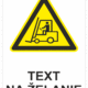 Bezpečnostné značky výstražné - Text na želanie: Pozor vozíky