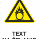 Bezpečnostné značky výstražné - Text na želanie: Oxidujúci