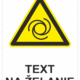 Bezpečnostné značky výstražné - Text na želanie: Automatické spustenie