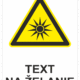 Bezpečnostné značky výstražné - Text na želanie: Žiarenie