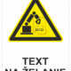 Bezpečnostné značky výstražné - Text na želanie: Nebezpečenstvo (Priemyselný robot)