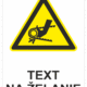 Bezpečnostné značky výstražné - Text na želanie: Nebezpečenstvo vtiahnutia