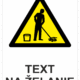 Bezpečnostné značky výstražné - Text na želanie: Mokrá podlaha
