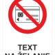 Bezpečnostné značky zákazové - Text na želanie: Magnetický pásik