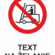 Bezpečnostné značky zákazové - Text na želanie: Zákaz vjazdu vozíkov
