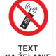 Bezpečnostné značky zákazové - Text na želanie: Mobily
