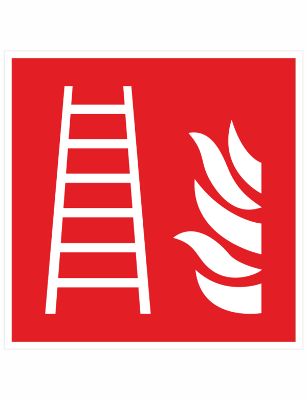 Požiarny rebrík - symbol ISO 7010