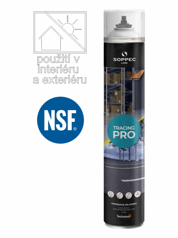 FARBA NA ZNAČENIE PODLAH TRACING PRE SOPPEC BIELA