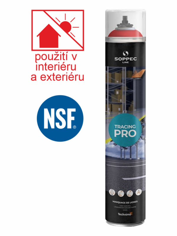 FARBA NA ZNAČENIE PODLAH TRACING PRE SOPPEC ČERVENÁ