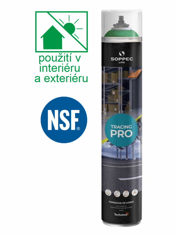 FARBA NA ZNAČENIE PODLAH TRACING PRE SOPPEC ZELENÁ