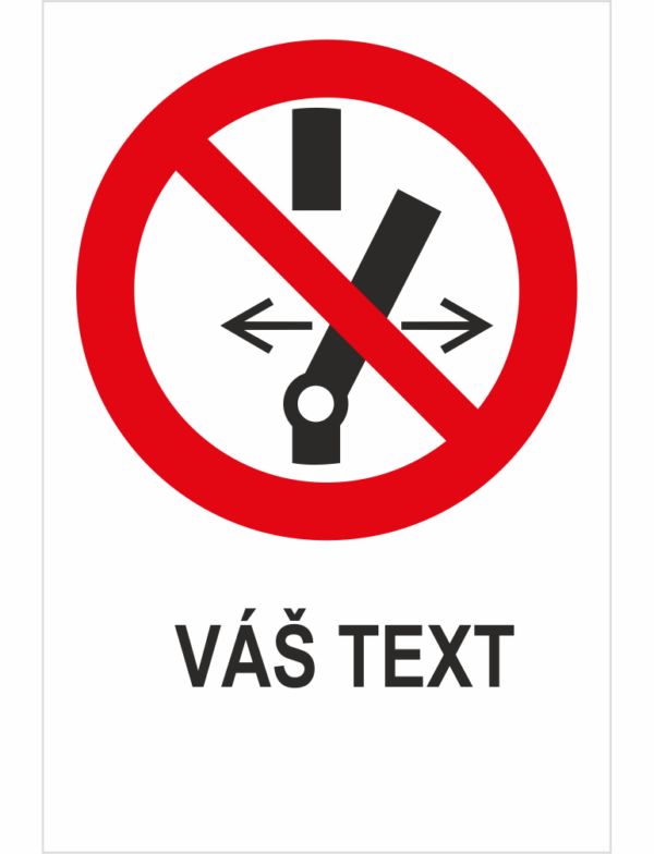 Nemeniť stav prepínača - Váš text