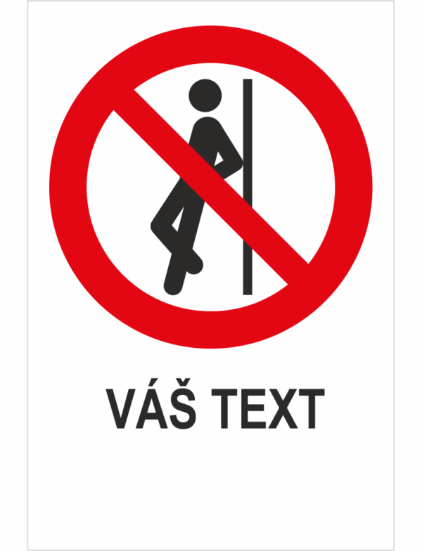 Neopierať sa – Váš text