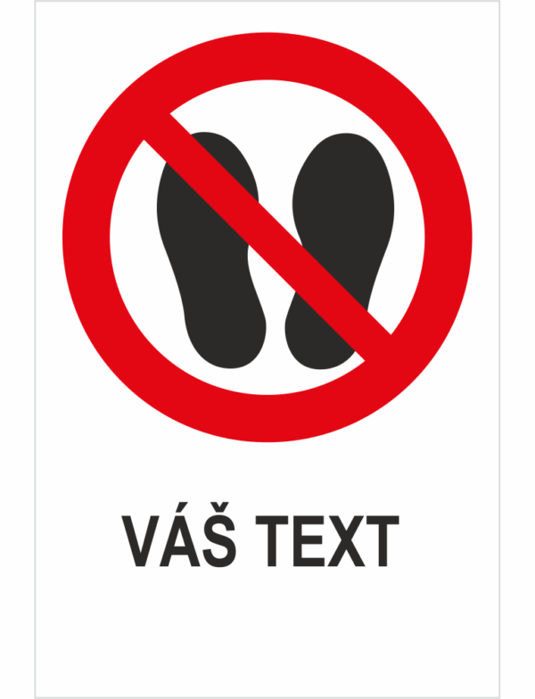 Tu nechoďte ani nestojte - Váš text