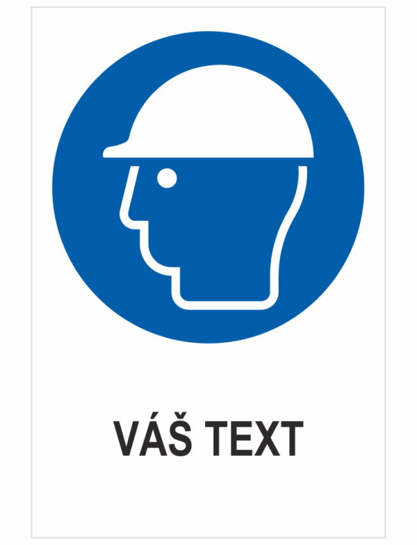 Nosiť ochranu hlavy – Váš text