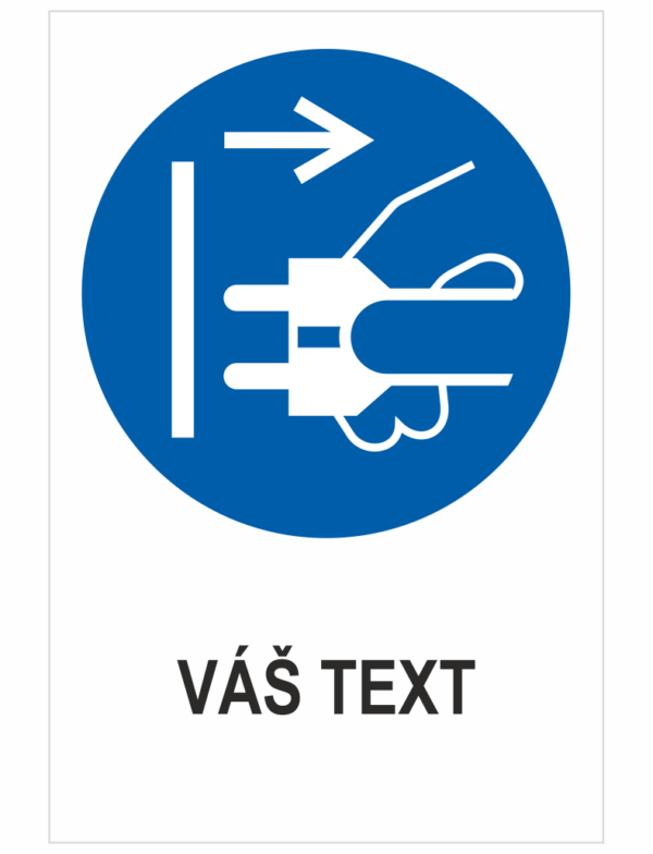 VYPNITE ELEKTRICKÉ RIADIDLO zo zástrčky - Váš text