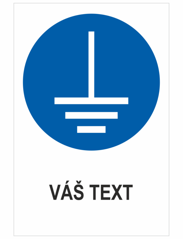 Pripojte uzemňovací konektor k ZEMI - Váš text