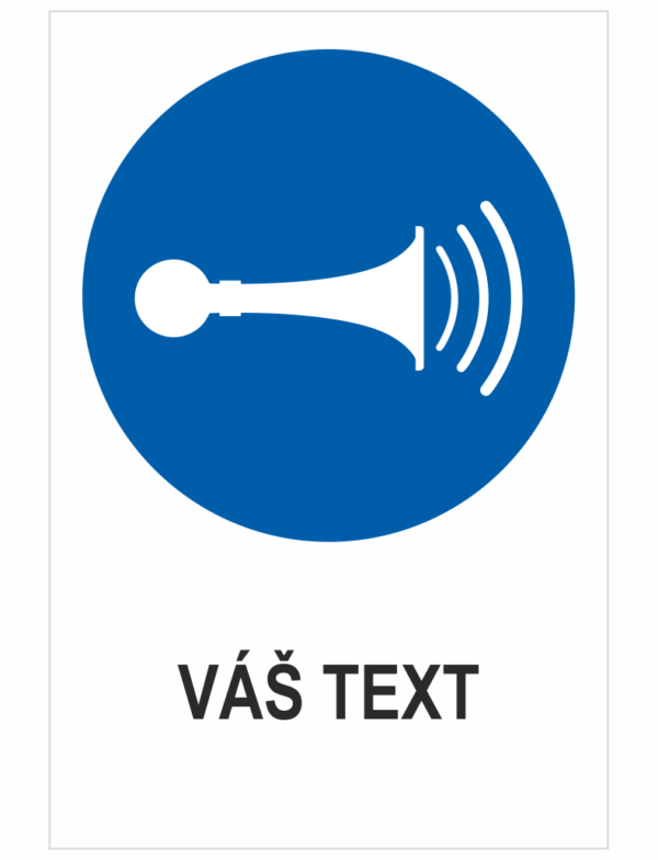 Použite klaksón - Váš text