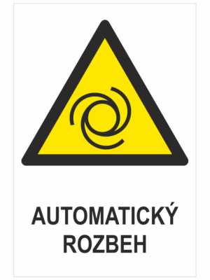 VÝSTRAHA - Automatické spustenie