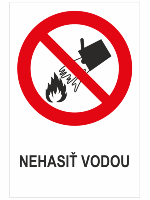 Nehasiť vodou