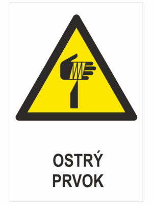 VÝSTRAHA - Ostrý prvok