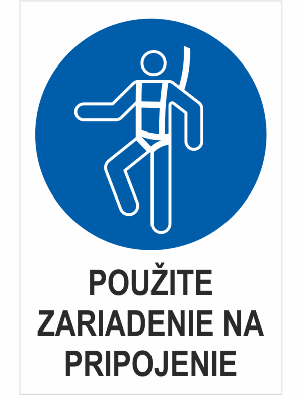 Použiť výstroj na upútanie – Váš text