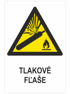 VÝSTRAHA - Tlakové fľaše