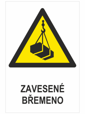 VÝSTRAHA - Zavesené bremeno