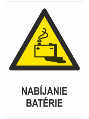 VÝSTRAHA - Nabíjanie batérie