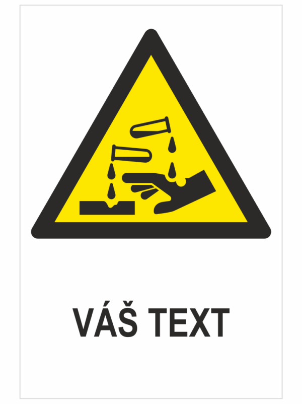 VÝSTRAHA Žieravé ISO 7010 - Váš text