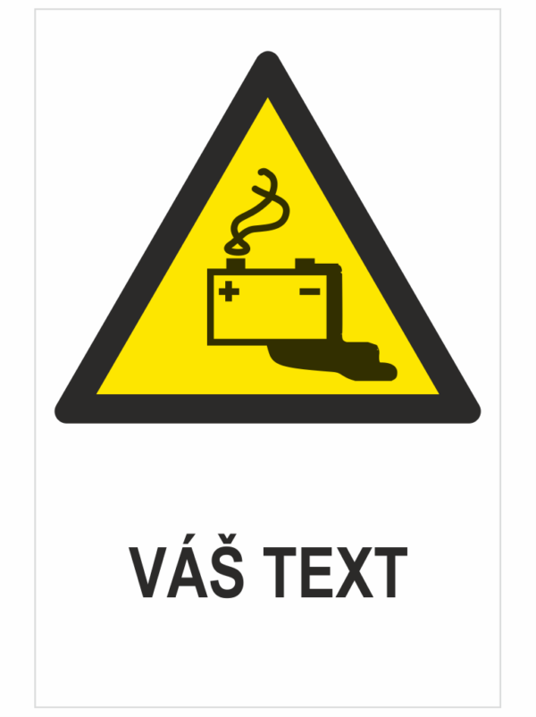 Nabíjanie batérie ISO 7010 – Váš text