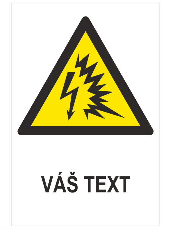 Elektrický výboj ISO 7010 - Váš text