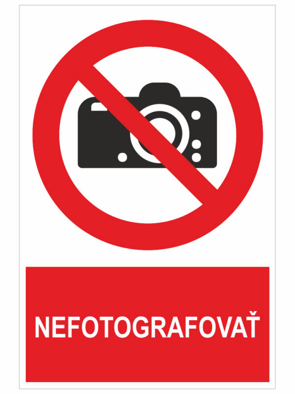 Nefotografovať ISO 7010