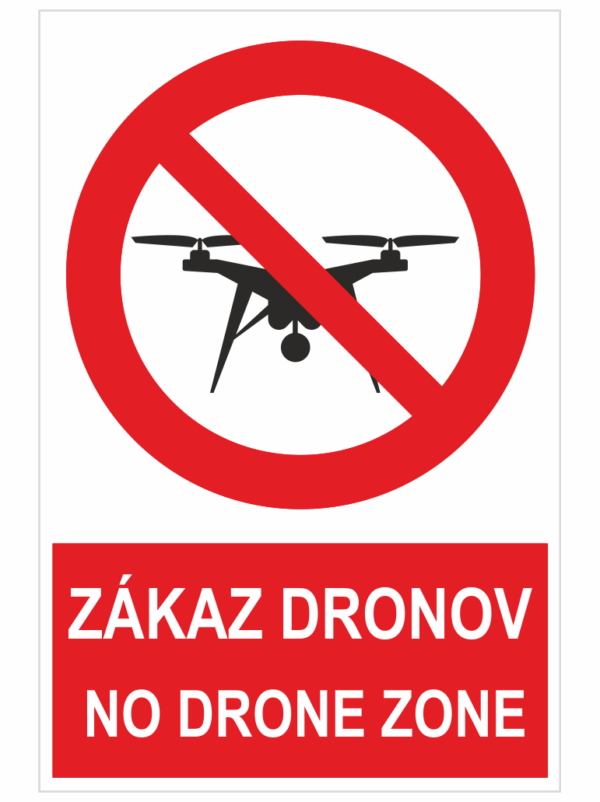 Zákaz dronov – No drone zone