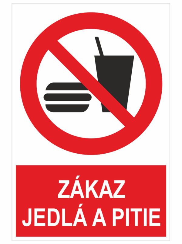 Zákaz jedla a pitia ISO 7010